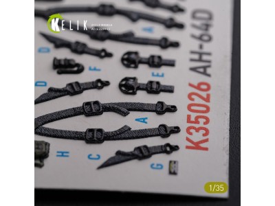 AH-64D Apache interior 3D decals for Meng kit 