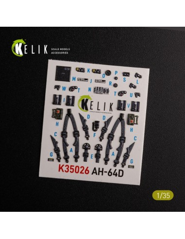 AH-64D Apache interior 3D decals for Meng kit 