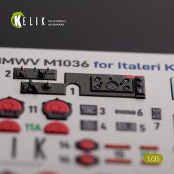 “HUMVEE” HMMWV M1036 with TOW Nato green version Interior 3D Decal for Italeri kit  2