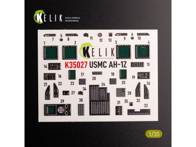 AH-1Z interior 3D decals for Academy kit 