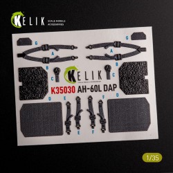 AH-60L DAP interior 3D decals for Academy kit 