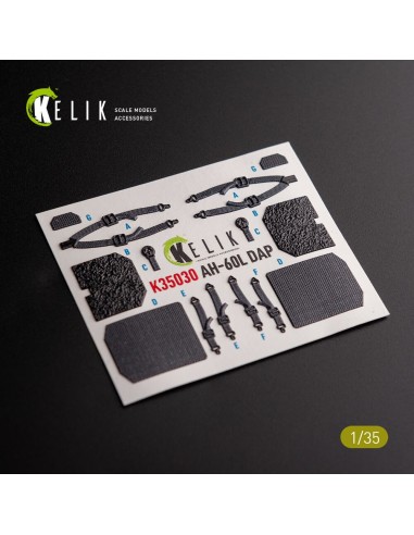 AH-60L DAP interior 3D decals for Academy kit 
