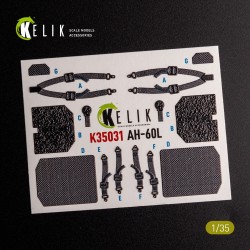 UH-60L interior 3D decals for Academy kit 