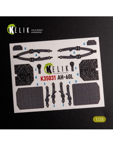 UH-60L interior 3D decals for Academy kit 