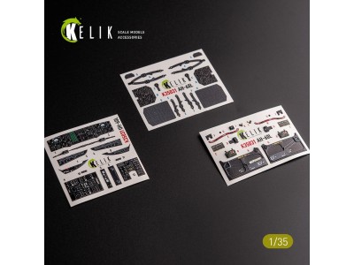 UH-60L interior 3D decals for Academy kit 