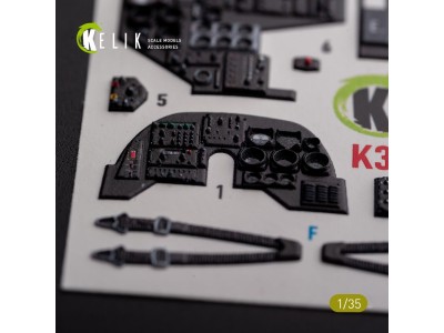 AH-1W interior 3D decals for Academy kit 