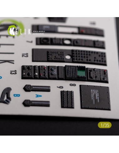 AH-1W interior 3D decals for Academy kit 