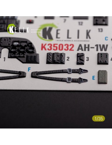 AH-1W interior 3D decals for Academy kit 