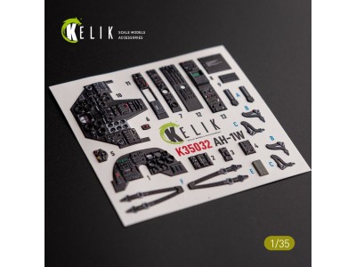 AH-1W interior 3D decals for Academy kit 