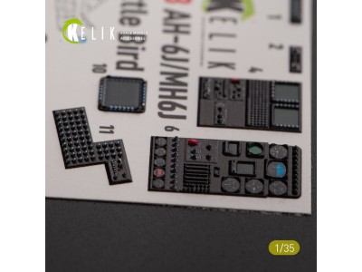 AH-6J/MH6J Little Bird interior 3D decals for Zimi models/KittyHawk 