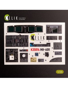 MH-60R interior 3D decals for Kitty Hawk kit 