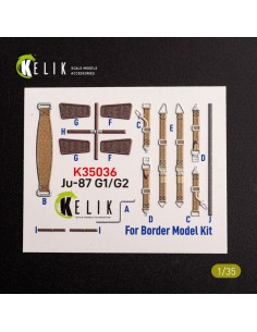Ju-87 G1/G2 - interior 3D decals for Border Models kit  2