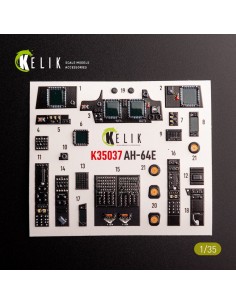 AH-64E Apache interior 3D decals for Takom kit 