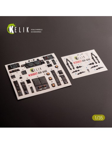 AH-64E Apache interior 3D decals for Takom kit 