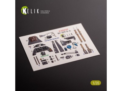 Bf-109 G-6 - interior 3D decals for Border Models kit 