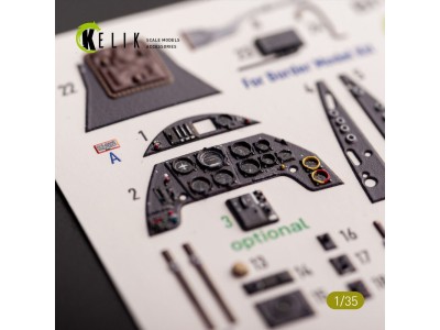 Bf-109 G-6 - interior 3D decals for Border Models kit 