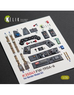 FW-190A-6 - interior 3D decals for Border Models kit 