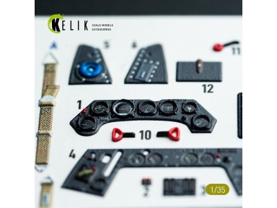 FW-190A-6 - interior 3D decals for Border Models kit 