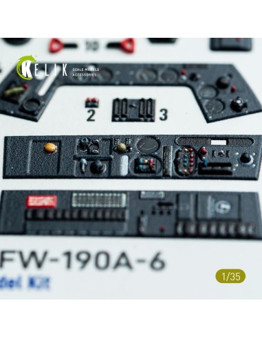 FW-190A-6 - interior 3D decals for Border Models kit 