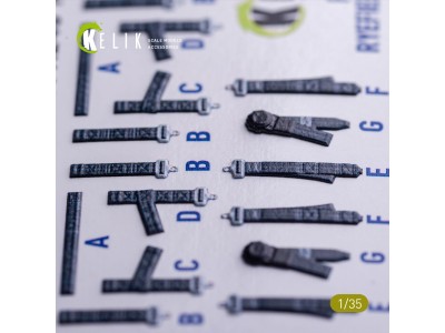 M1240A M-ATV seat belts - interior 3D decals for RFM kit 