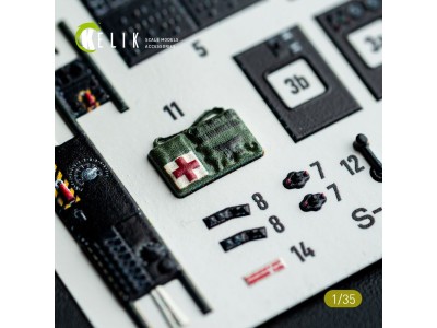 S-64E Skycrane - interior 3D decals for ICM kit 