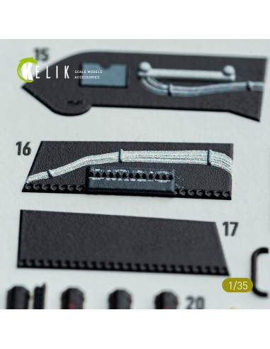 S-64E Skycrane - interior 3D decals for ICM kit 