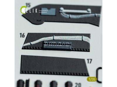 S-64E Skycrane - interior 3D decals for ICM kit 