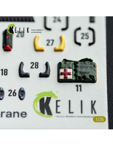 S-64E Skycrane - interior 3D decals for ICM kit 