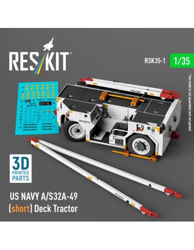 US NAVY A/S32A-49 (short) Deck Tractor (3D Printed model kit) 
