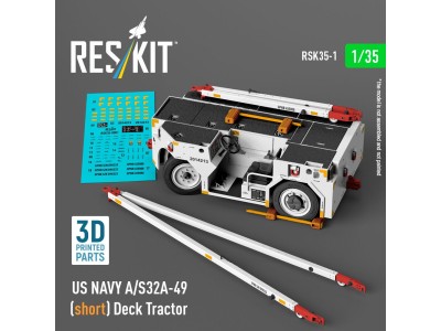 US NAVY A/S32A-49 (short) Deck Tractor (3D Printed model kit) 