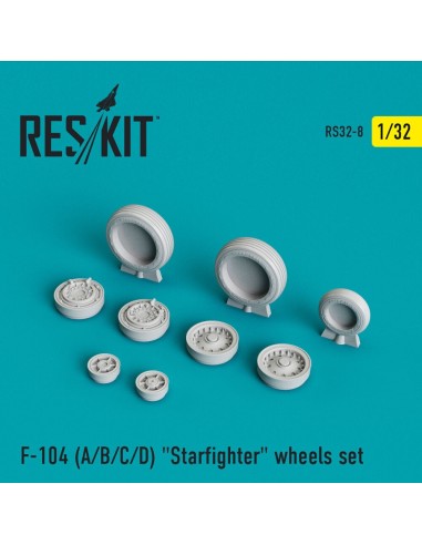 F-104 (A,B,C,D) Starfighter wheels set 