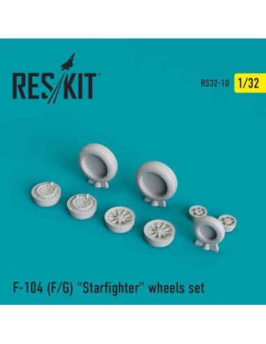 F-104 (F,G) Starfighter wheels set 