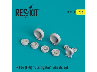 F-104 (F,G) Starfighter wheels set 