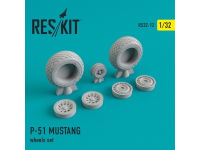 P-51 Mustang wheels set 