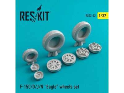 F-15 (C,D,J,N) Eagle (weighted) wheels set 