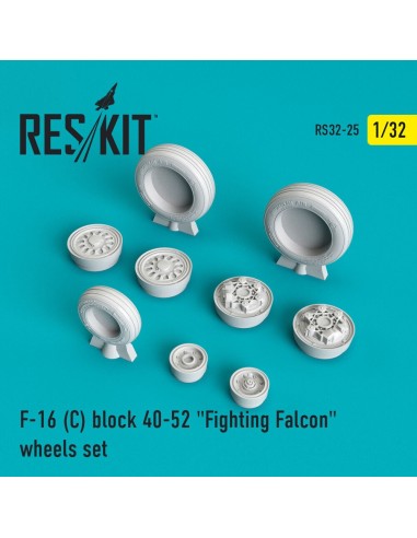 F-16C block 40-52 Fighting Falcon (weighted) wheels set 