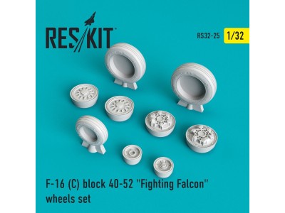 F-16C block 40-52 Fighting Falcon (weighted) wheels set 