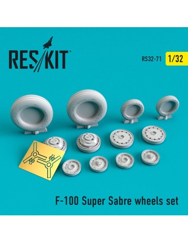 F-100 Super Sabre wheels set 