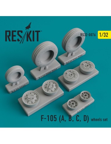 F-105 (A,B,C,D) Thunderchief wheels set 