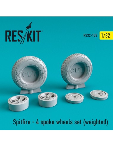 Spitfire (4 spoke) wheels set (weighted) 