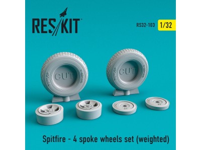 Spitfire (4 spoke) wheels set (weighted) 