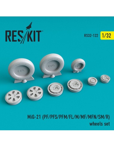 MiG-21 (PF, PFS, PFM, FL, M, MF, MFN, SM, R) wheels set 