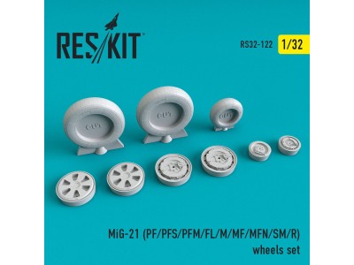 MiG-21 (PF, PFS, PFM, FL, M, MF, MFN, SM, R) wheels set 