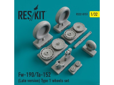 Fw-190 (late version) type 1 wheels set 