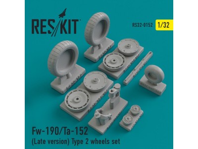 Fw-190 (late version) type 2 wheels set 