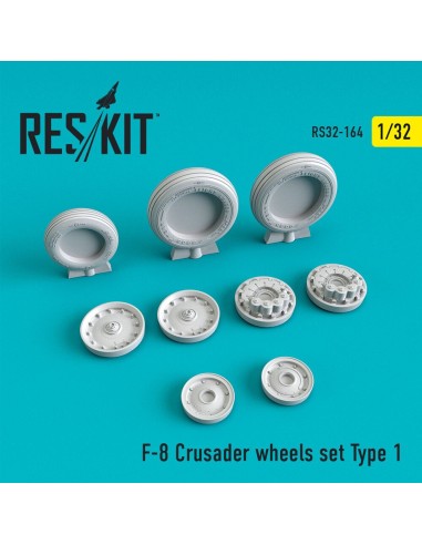 F-8 Crusader (weighted) wheels set type 1 