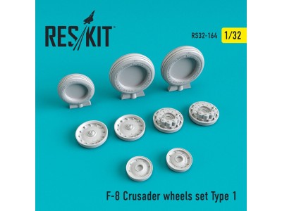 F-8 Crusader (weighted) wheels set type 1 