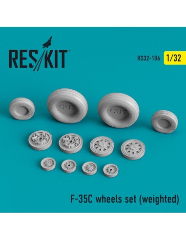 F-35C Lightning II wheels set (weighted) 