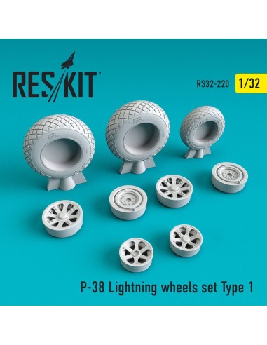 P-38 Lightning wheels set type 1 