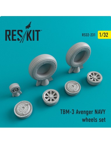 TBM-3 Avenger NAVY wheels set 